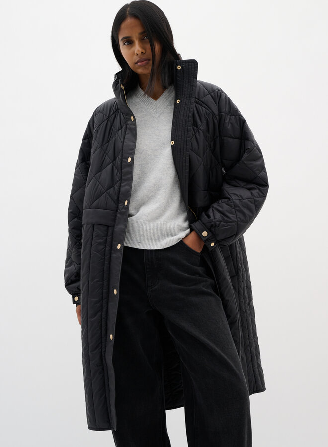 Manteau InWear Karmel mi-long noir