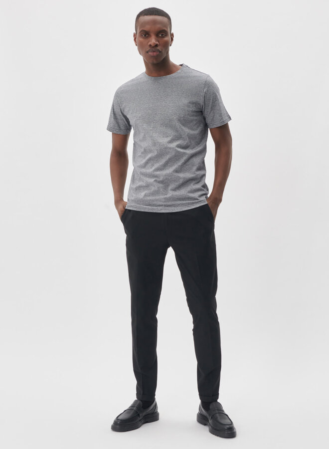 T-shirt Matinique Jermane à fines rayures bleu marine