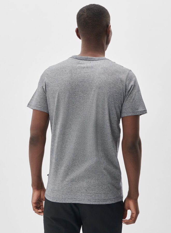 T-shirt Matinique Jermane à fines rayures bleu marine