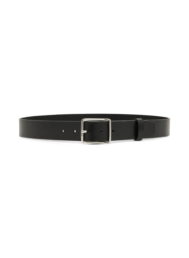 Ceinture Part Two Lisca à boucle argent noire