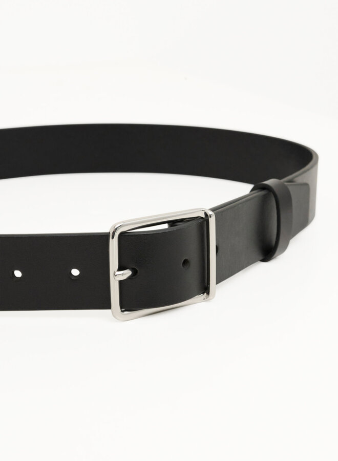 Ceinture Part Two Lisca à boucle argent noire