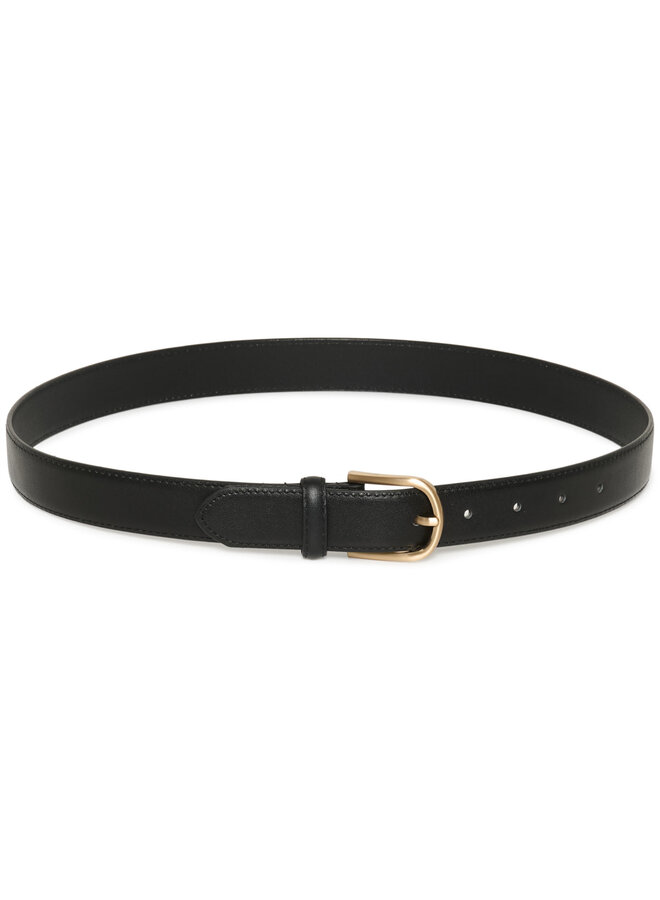 Ceinture InWear Ryder à boucle dorée noire