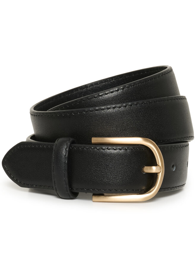 Ceinture InWear Ryder à boucle dorée noire