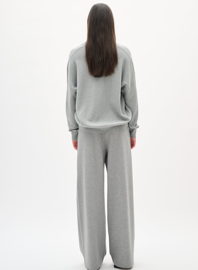 Tricot InWear Foster à col V gris mélange