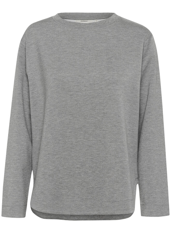 Chandail InWear Gincent à manches longues gris mélange