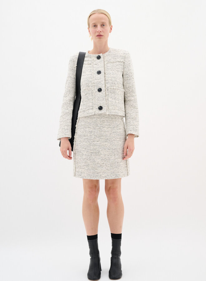 Veston InWear Yutta en tweed noir & blanc