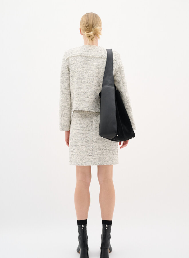 Veston InWear Yutta en tweed noir & blanc