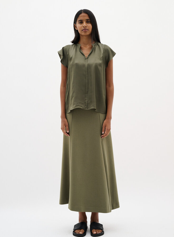 Blouse InWear Kaali à col V vert olive