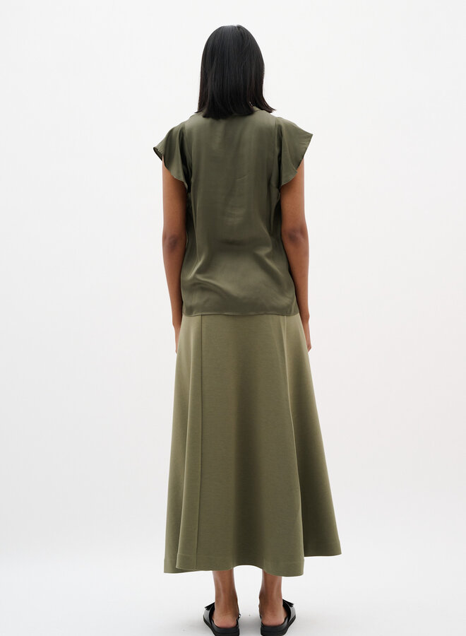 Blouse InWear Kaali à col V vert olive