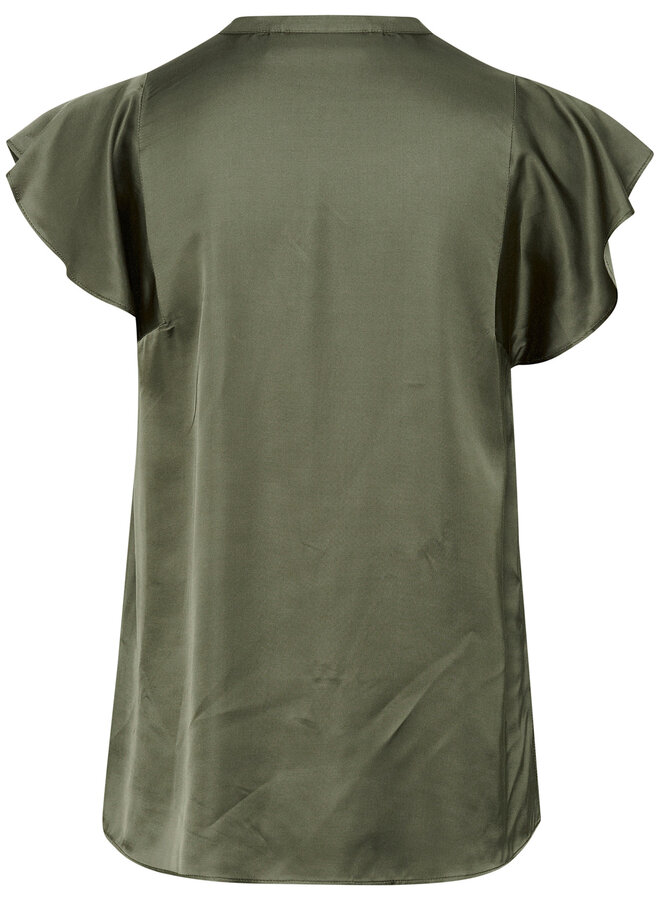 Blouse InWear Kaali à col V vert olive