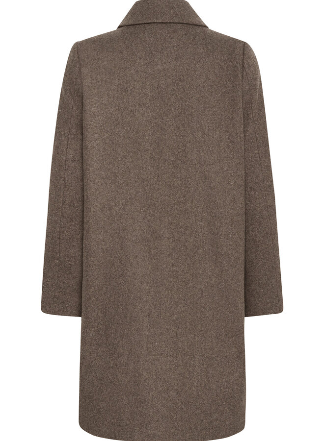 Manteau Part Two Kamillas beige noisette mélange
