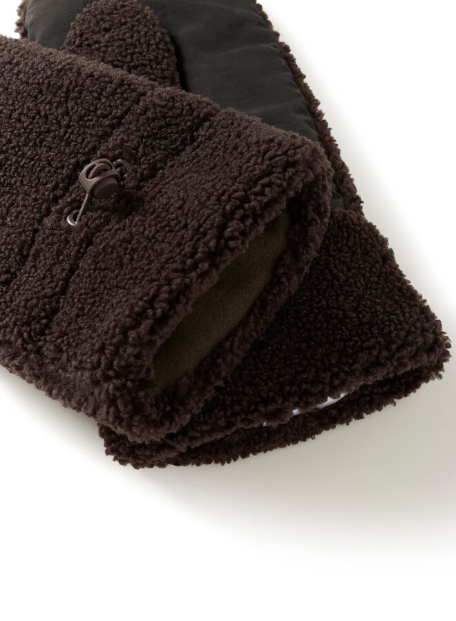 Mitaines Part Two Saisa en teddy brun