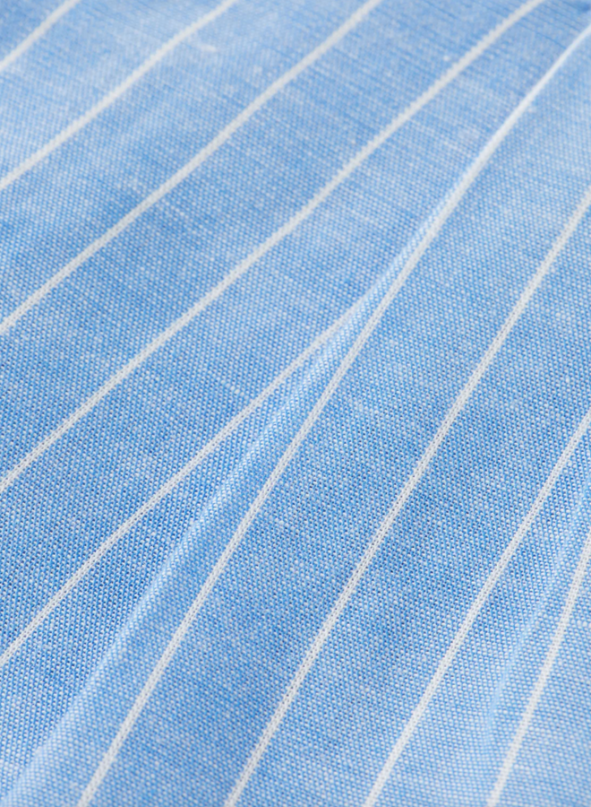 Short Scotch & Soda à plis rayé bleu chambray