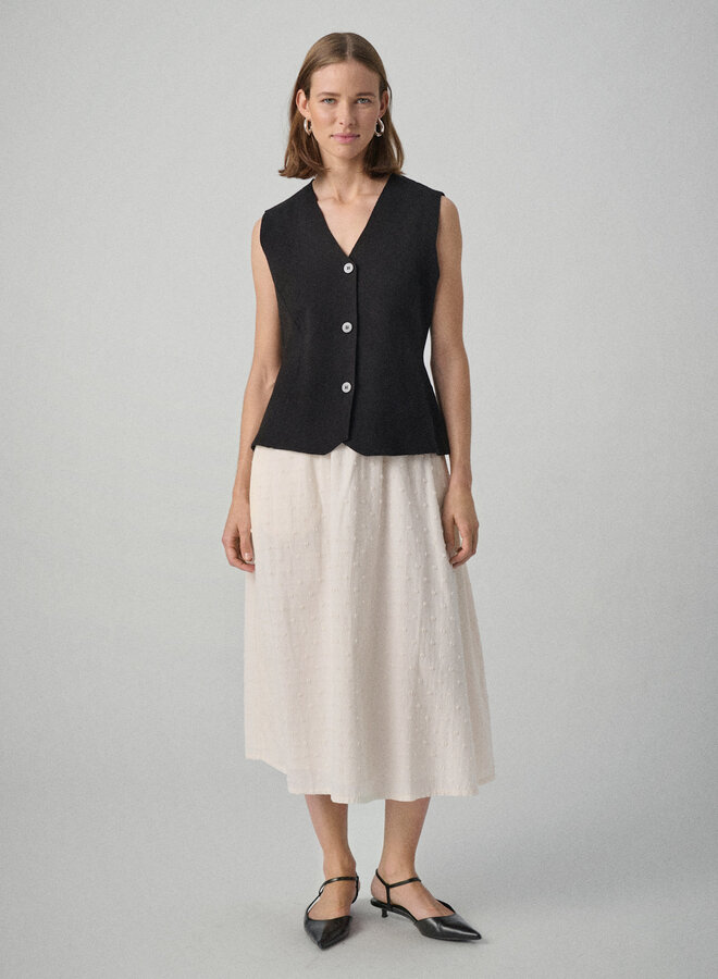 Gilet Soaked in luxury sans manches en tricot noir