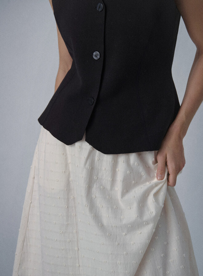 Gilet Soaked in luxury sans manches en tricot noir