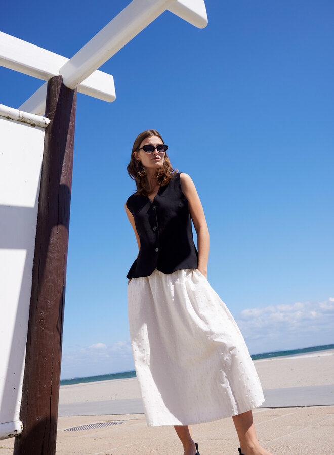 Gilet Soaked in luxury sans manches en tricot noir