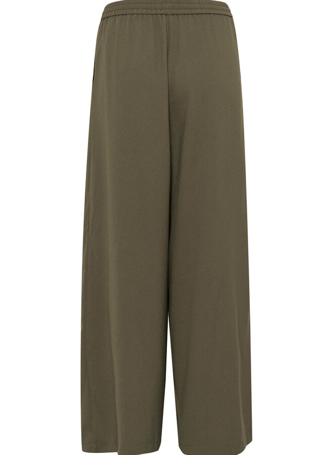 Pantalon Soaked in luxury Shirley à taille élastique vert