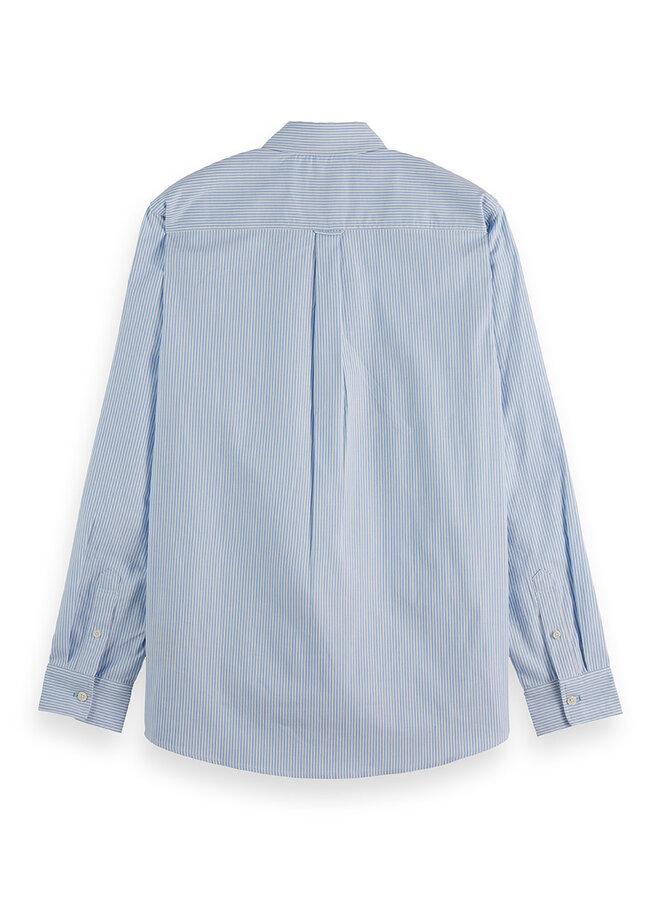 Chemise Scotch & Soda Oxford rayée bleue & blanche