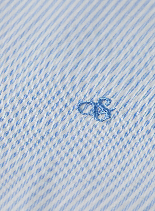 Chemise Scotch & Soda Oxford rayée bleue & blanche