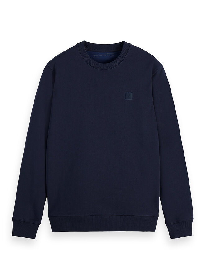 Chandail Scotch & Soda signature molletonné bleu marine