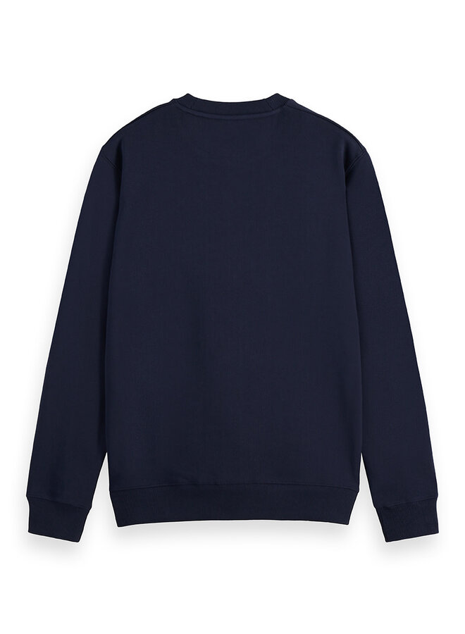 Chandail Scotch & Soda signature molletonné bleu marine