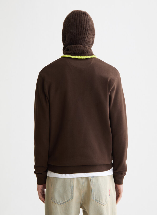 Chandail Scotch & Soda molletonné brun chocolat