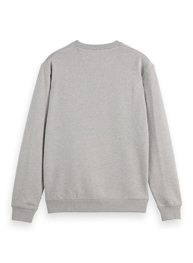 Chandail Scotch & Soda signature molletonné gris pâle mélange