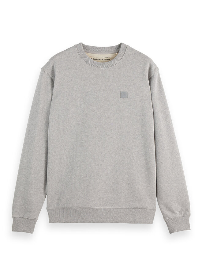 Chandail Scotch & Soda signature molletonné gris pâle mélange