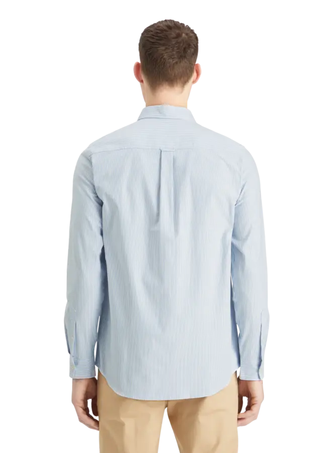 Chemise Scotch & Soda Oxford rayée bleue & blanche