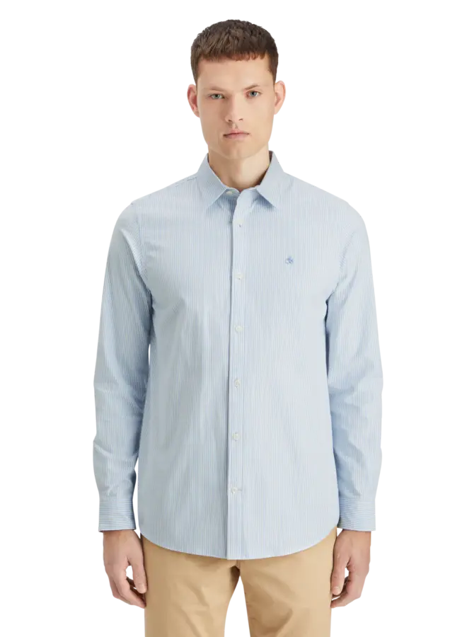 Chemise Scotch & Soda Oxford rayée bleue & blanche