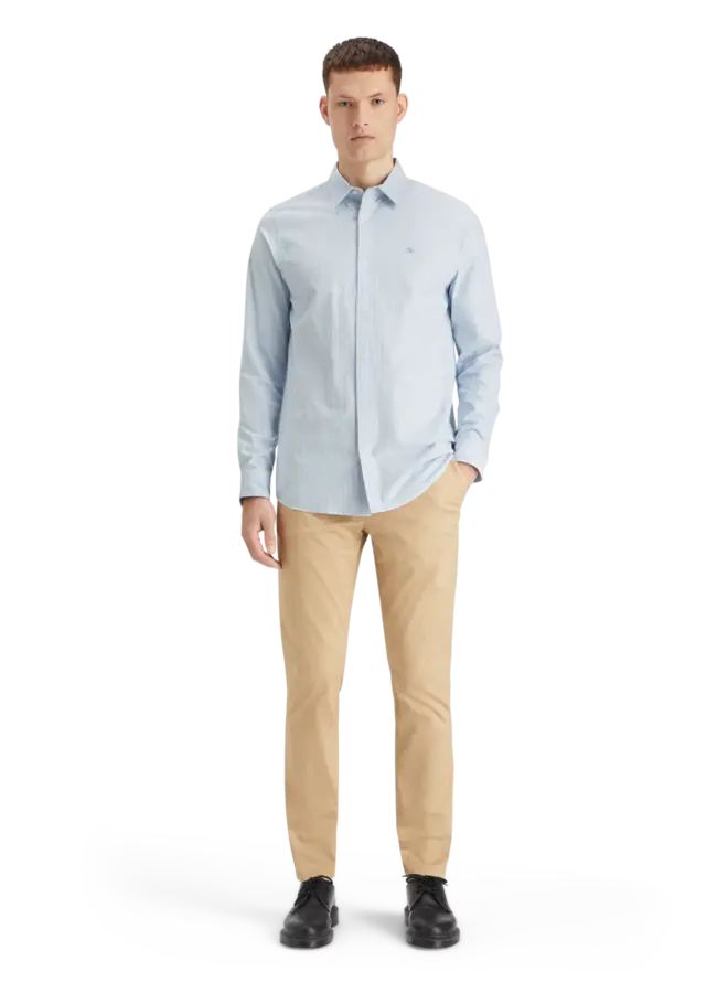 Chemise Scotch & Soda Oxford rayée bleue & blanche