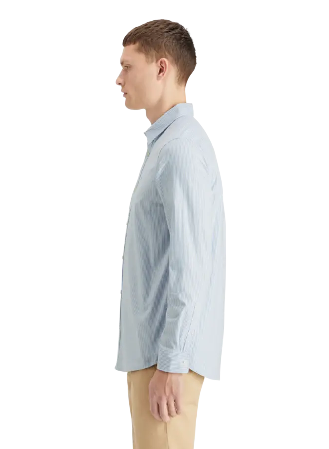 Chemise Scotch & Soda Oxford rayée bleue & blanche