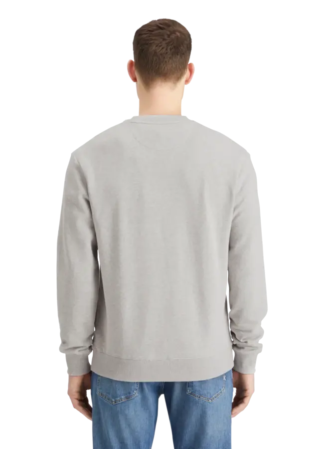 Chandail Scotch & Soda signature molletonné gris pâle mélange