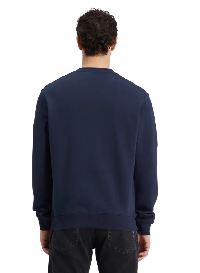 Chandail Scotch & Soda signature molletonné bleu marine