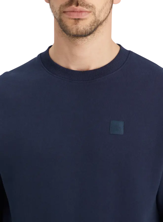 Chandail Scotch & Soda signature molletonné bleu marine