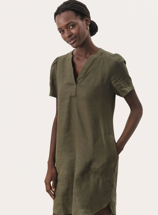 Robe PartTwo Aminase en lin khaki