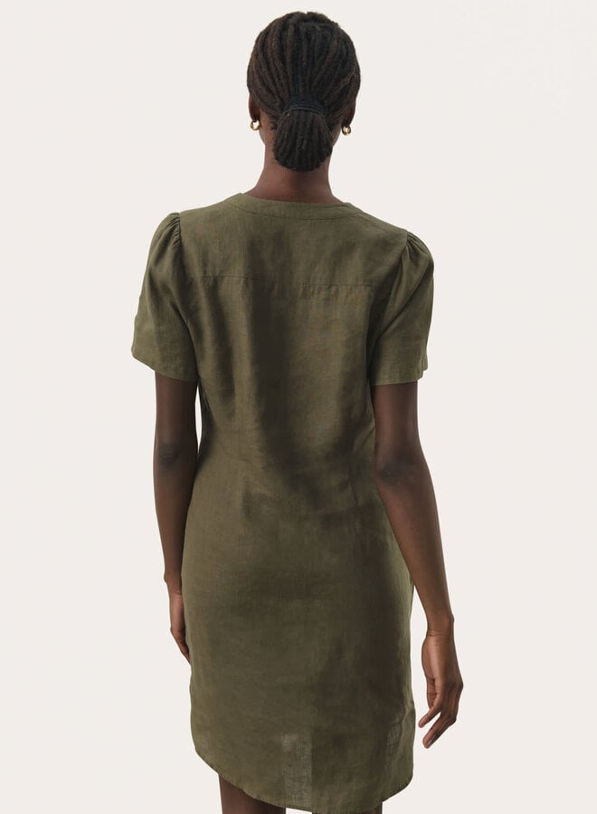 Robe PartTwo Aminase en lin khaki