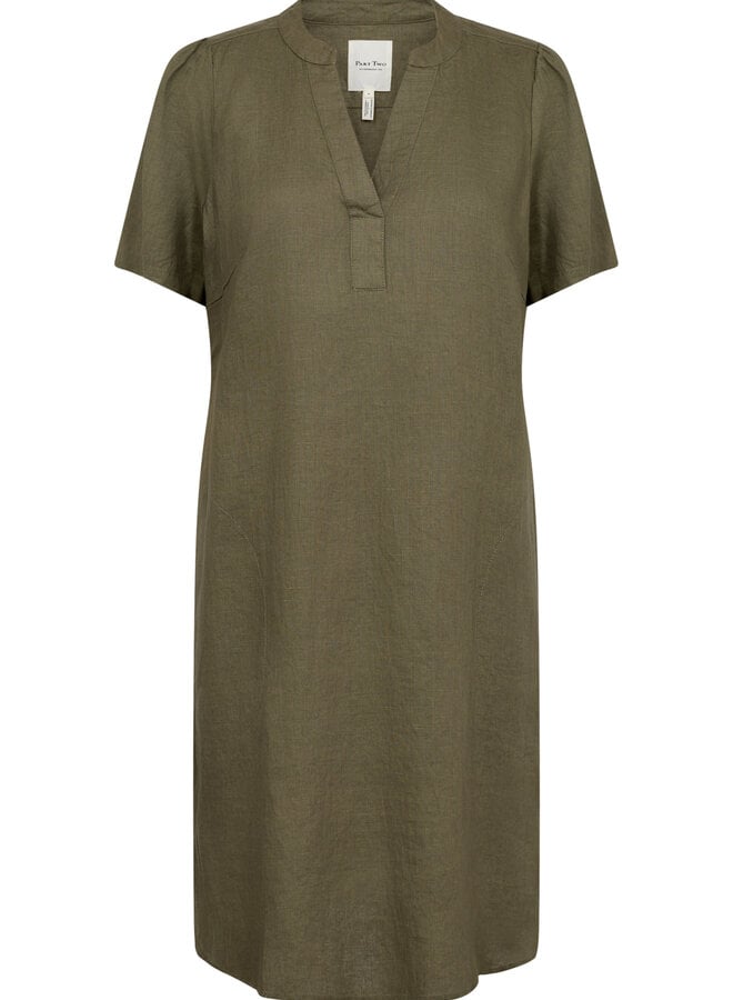 Robe PartTwo Aminase en lin khaki
