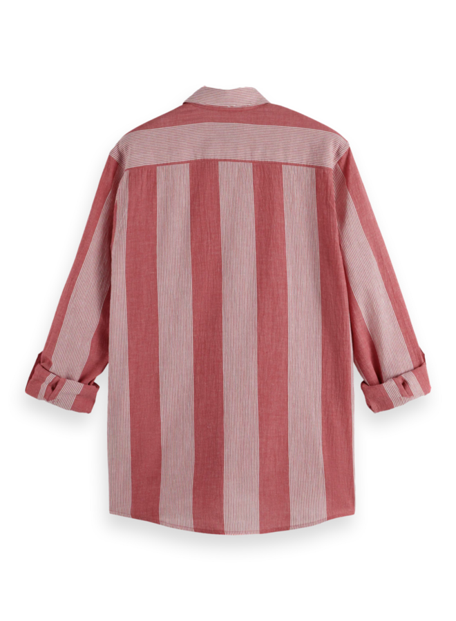 Chemise Scotch & Soda rayée rouge & blanche