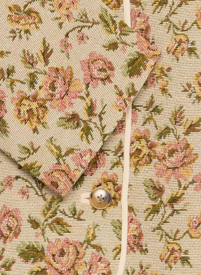 Jacket Atelier Rêve Maria en jacquard rose & vert multi