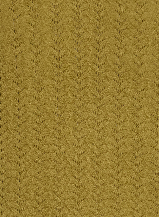 Chandail Atelier Rêve Masia en tricot pointelle vert mousse