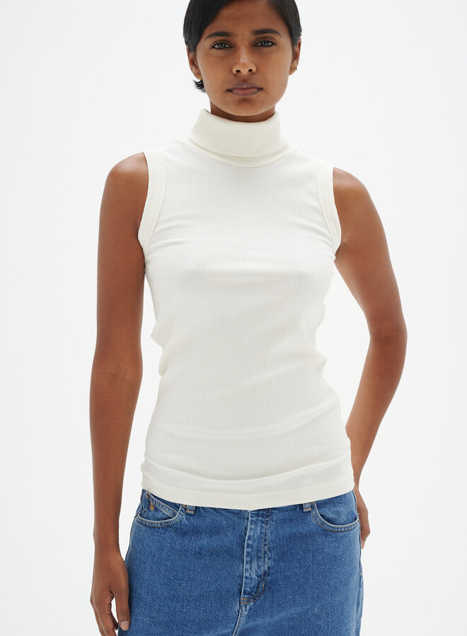 Chandail InWear Dagna à col roulé sans manches écru