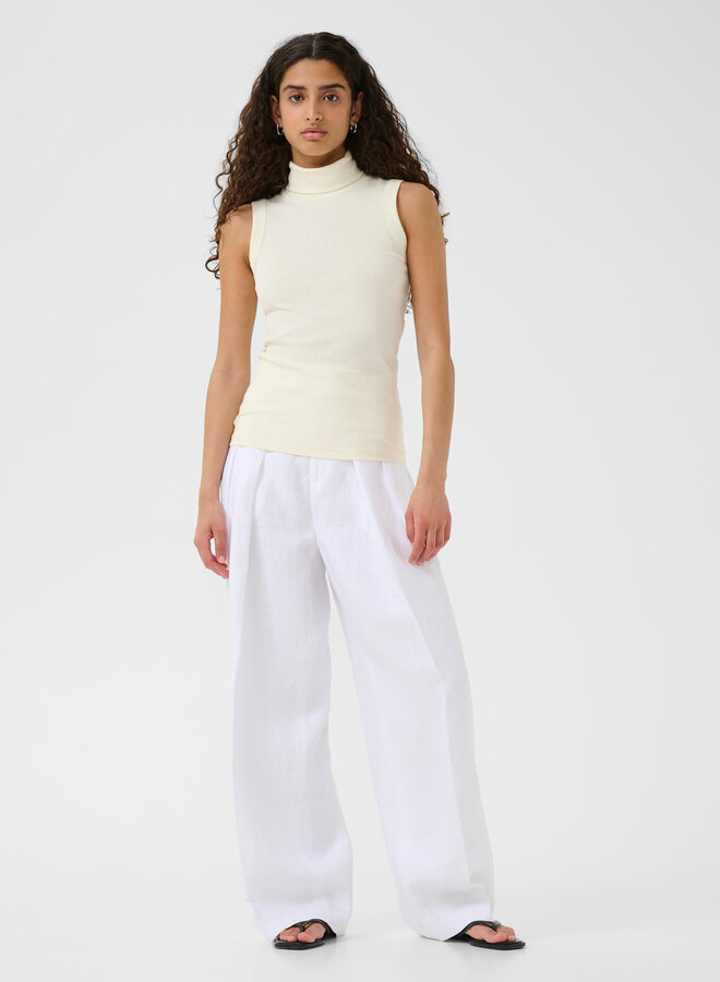 Chandail InWear Dagna à col roulé sans manches écru