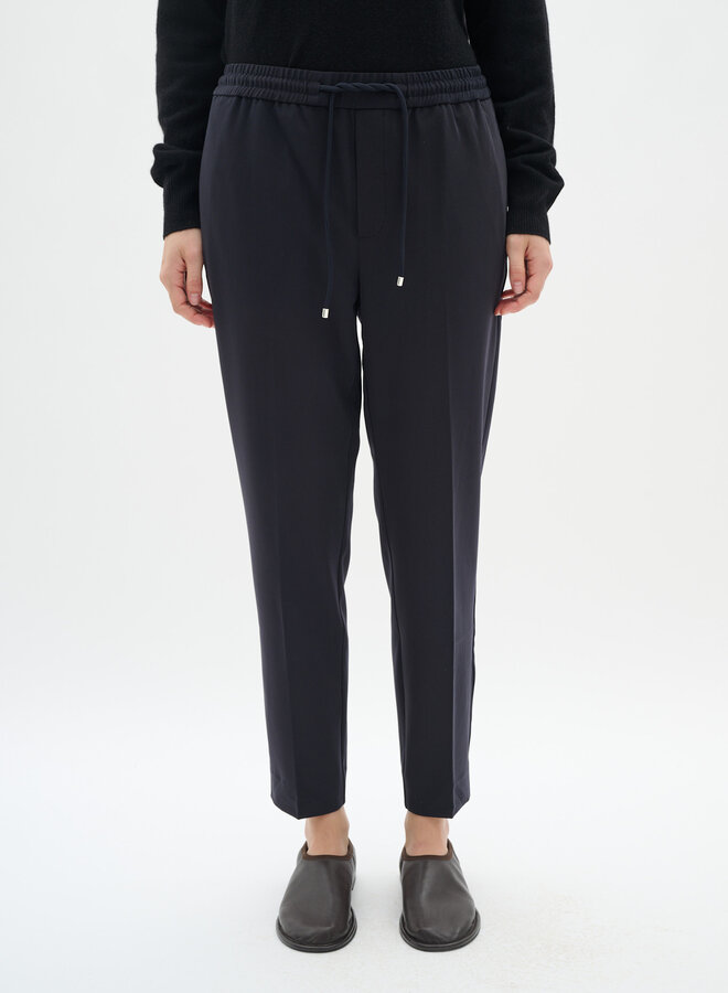 Pantalon InWear Adian à taille élastique bleu marine
