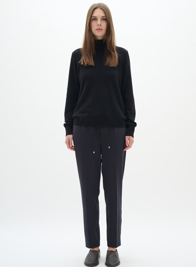 Pantalon InWear Adian à taille élastique bleu marine