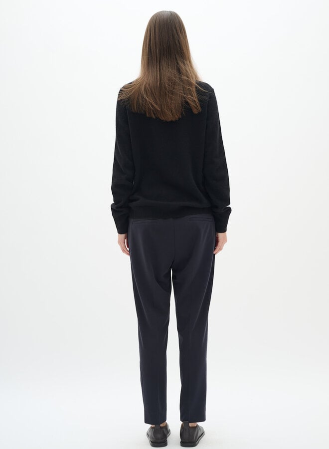 Pantalon InWear Adian à taille élastique bleu marine
