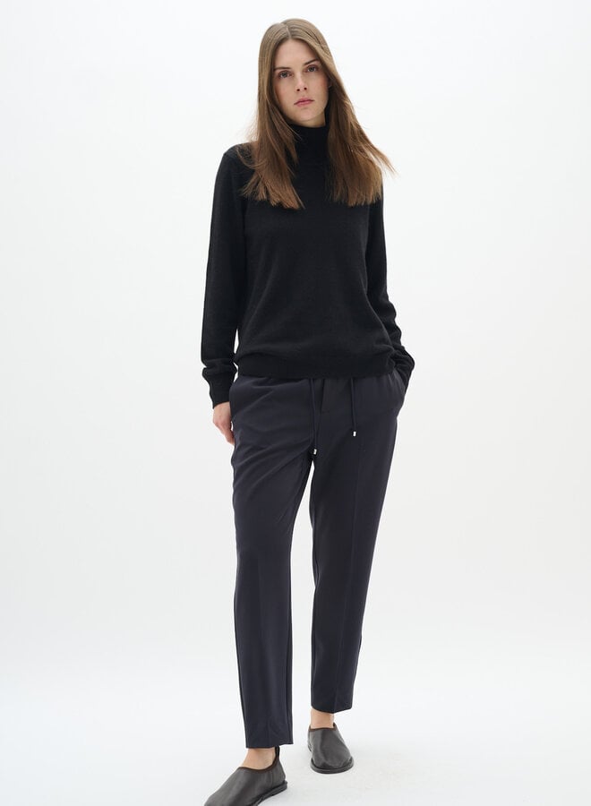 Pantalon InWear Adian à taille élastique bleu marine