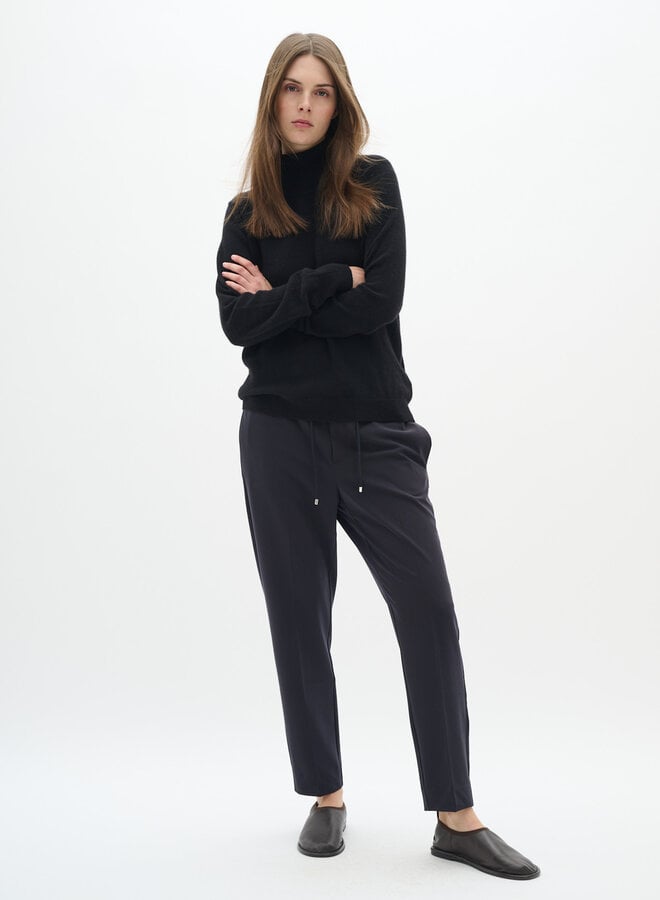 Pantalon InWear Adian à taille élastique bleu marine