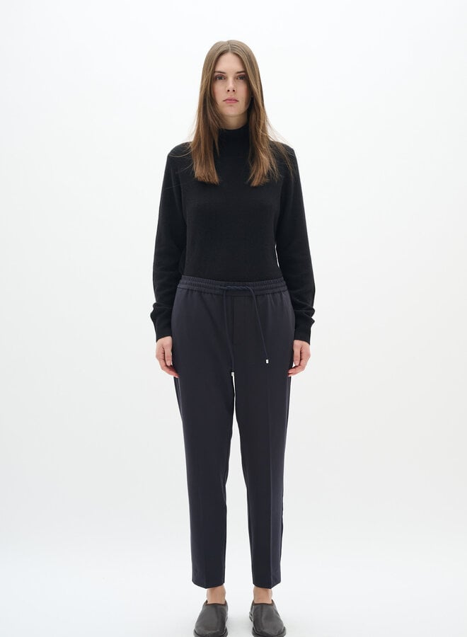 Pantalon InWear Adian à taille élastique bleu marine