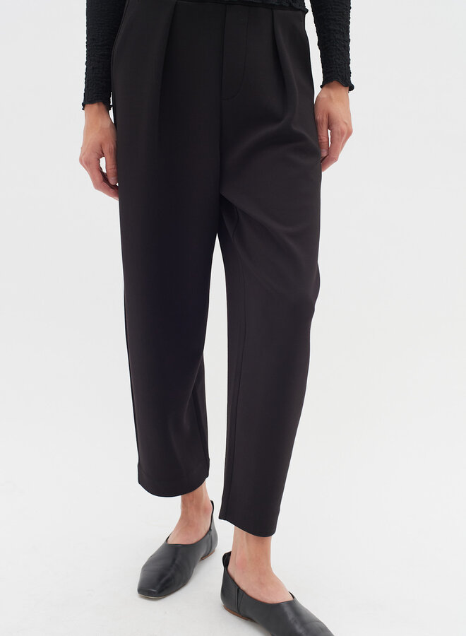 Pantalon InWear Pannie en jersey & plis noir